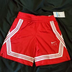 Girls Nike Shorts, Red (size medium)